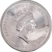 2 Pounds - Elizabeth II Claim of Right; Silver Proof obverse image