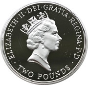 2 Pounds - Elizabeth II Claim of Right; Silver Piedfort obverse image