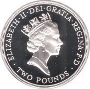 2 Pounds - Elizabeth II Bank of England; Silver Proof obverse image