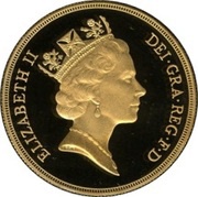 2 Pounds - Elizabeth II Bank of England; Gold mule obverse image