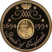 2 Pounds - Elizabeth II Bank of England; Gold mule, United Kingdom, 1994 reverse image