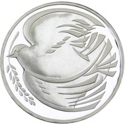 2 Pounds - Elizabeth II World War II; Silver Proof, United Kingdom, 1995 reverse image