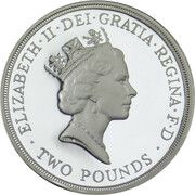 2 Pounds - Elizabeth II World War II; Silver Piedfort obverse image