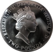 2 Pounds - Elizabeth II UEFA Euro 1996; Silver Proof obverse image