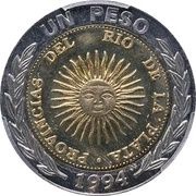 1 Peso Pattern - Germany reverse image