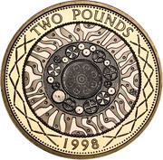2 Pounds - Elizabeth II 4th portrait; Technology, United Kingdom, 1998-2015 reverse image
