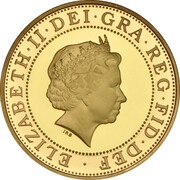 2 Pounds - Elizabeth II Rugby World Cup; Gold Proof obverse image