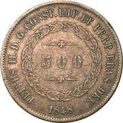 500 Réis - Pedro II obverse image