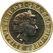 2 Pounds - Elizabeth II 4th portrait; Marconi Telegraph obverse image