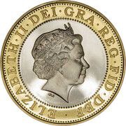 2 Pounds - Elizabeth II 4th portrait; Games in England obverse image