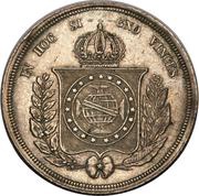 500 Réis - Pedro II, Brazil, 1853-1867 reverse image