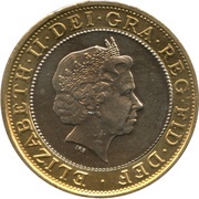 2 Pounds - Elizabeth II 4th portrait; Games in Scotland obverse image