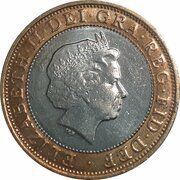 2 Pounds - Elizabeth II 4th portrait; Games in Wales obverse image