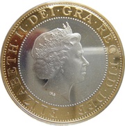 2 Pounds - Elizabeth II Games in Wales; Silver Piedfort obverse image