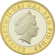 2 Pounds - Elizabeth II DNA Double Helix; Silver Proof obverse image