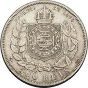 500 Réis - Pedro II, Brazil, 1876-1889 reverse image