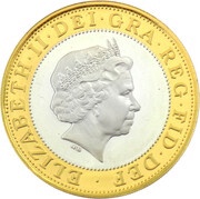 2 Pounds - Elizabeth II Steam Locomotive; Silver Piedfort obverse image