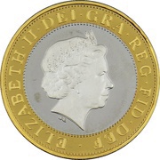 2 Pounds - Elizabeth II St. Paul's Cathedral; Silver Proof obverse image