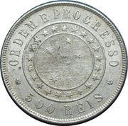 500 Réis, Brazil, 1889 reverse image