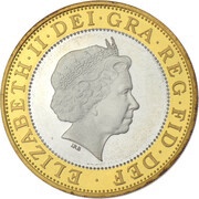 2 Pounds - Elizabeth II Gunpowder Plot; Silver Piedfort obverse image