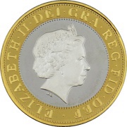 2 Pounds - Elizabeth II St. Paul's Cathedral; Silver Piedfort obverse image