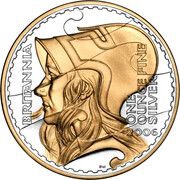 2 Pounds - Elizabeth II 4th portrait; 1 oz Fine Silver, United Kingdom, 2006 reverse image