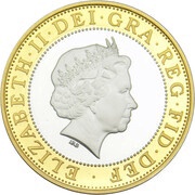 2 Pounds - Elizabeth II Act of Union; Silver Proof obverse image