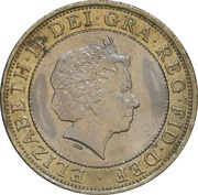 2 Pounds - Elizabeth II 4th portrait; Charles Darwin obverse image