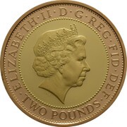 2 Pounds - Elizabeth II King James Bible; Gold Proof obverse image