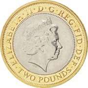 2 Pounds - Elizabeth II 4th portrait; London Underground Logo obverse image