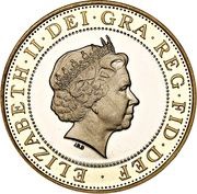 2 Pounds - Elizabeth II 4th portrait; World War I, mule obverse image