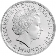 2 Pounds - Elizabeth II Year of the Horse; 1 oz Fine Silver, Mule obverse image