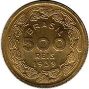 500 Réis Machado de Assis reverse image