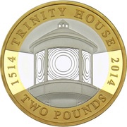 2 Pounds - Elizabeth II Trinity House; Silver Piedfort, United Kingdom, 2014 reverse image