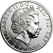 2 Pounds - Elizabeth II Year of the Sheep; 1 oz Fine Silver obverse image