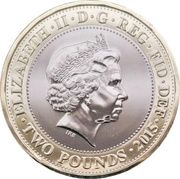 2 Pounds - Elizabeth II 4th portrait; Magna Carta obverse image