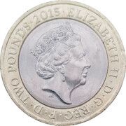 2 Pounds - Elizabeth II 5th portrait; Magna Carta obverse image