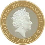 2 Pounds - Elizabeth II 5th portrait; Magna Carta, Silver Proof obverse image