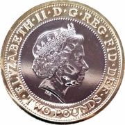 2 Pounds - Elizabeth II 4th portrait; Royal Navy obverse image
