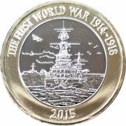 2 Pounds - Elizabeth II 4th portrait; Royal Navy, United Kingdom, 2015 reverse image
