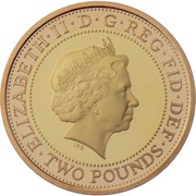 2 Pounds - Elizabeth II 4th portrait; Royal Navy, Gold Proof obverse image