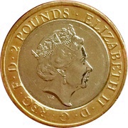 2 Pounds - Elizabeth II 5th portrait; Royal Navy obverse image