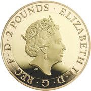 2 Pounds - Elizabeth II Shakespeare, Comedy; Gold Proof obverse image