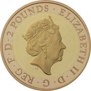 2 Pounds - Elizabeth II The Army; Gold Proof obverse image