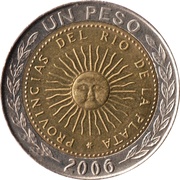1 Peso reverse image