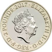 2 Pounds - Elizabeth II 5th Portrait; WWI Aviation obverse image