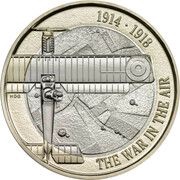 2 Pounds - Elizabeth II 5th Portrait; WWI Aviation, United Kingdom, 2017 reverse image
