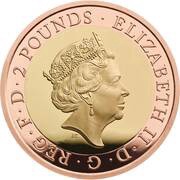 2 Pounds - Elizabeth II Frankenstein; Gold Proof obverse image