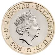 2 Pounds - Elizabeth II 5th portrait; Captain Cook - I obverse image