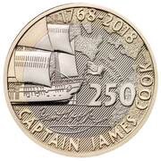 2 Pounds - Elizabeth II 5th portrait; Captain Cook - I, United Kingdom, 2018 reverse image
